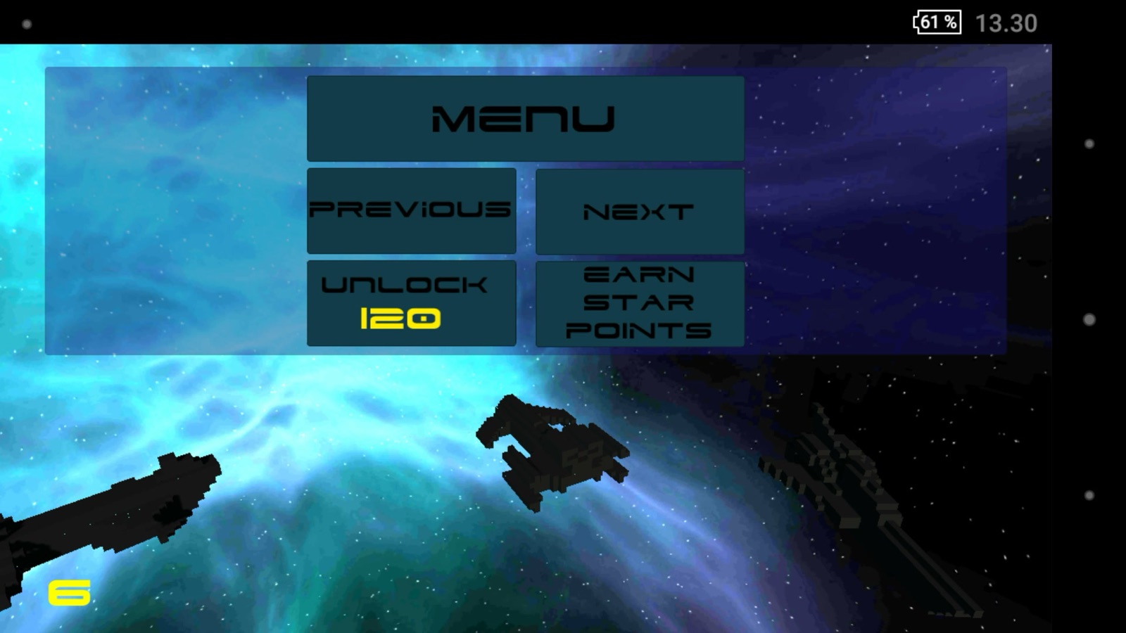 Rapid Rocket hangar: unlock a ship for 120 star points